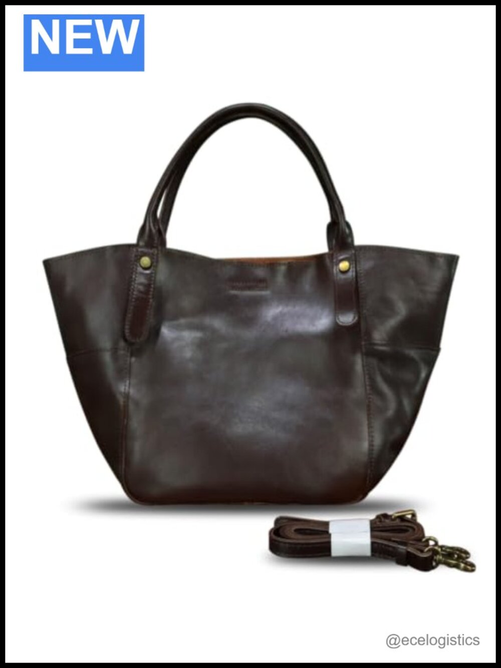 Genuine Leather Vintage Satchel Shoulder Bag Women Crossbody